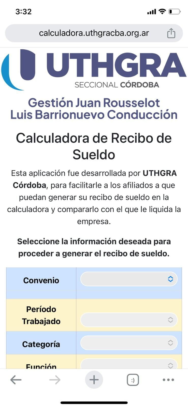 Calculadora Online de Recibo de Sueldo