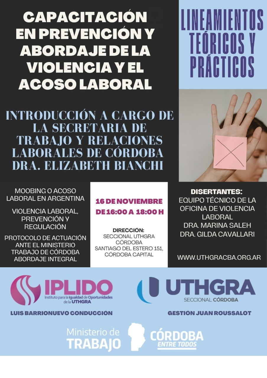 Capacitación en Prevención de Violencia y Acoso Laboral