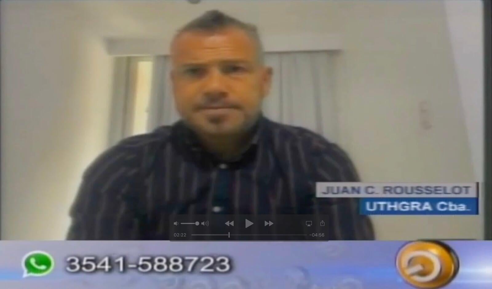 Juan Rousselot en el canal Next Noticias Carlos Paz